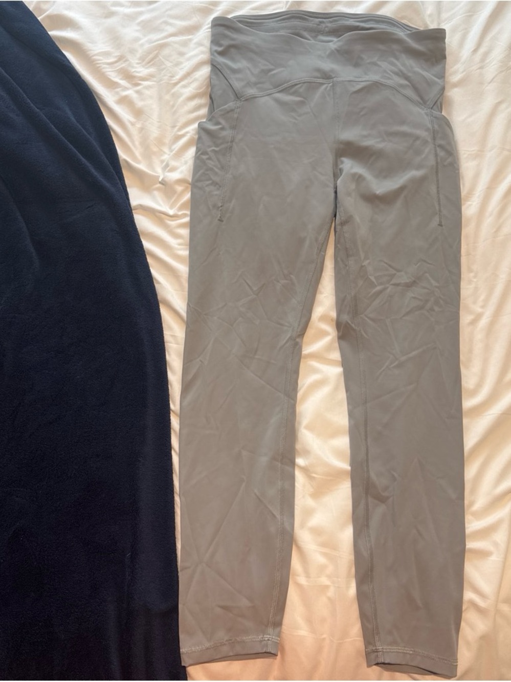 lululemon athletica Light Gray High-Waist Leggings